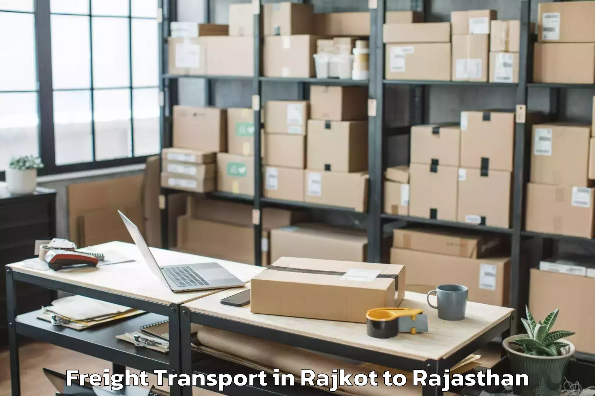 Book Rajkot to Bansur Freight Transport